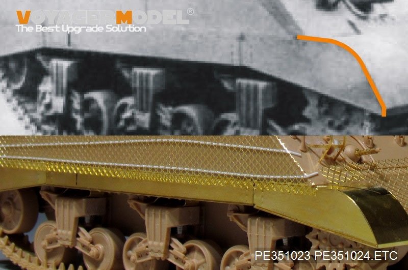 Voyager Model PE351024 WWII US M4A3 Track Covers For MENG TS-043 1/35 – immagine 5