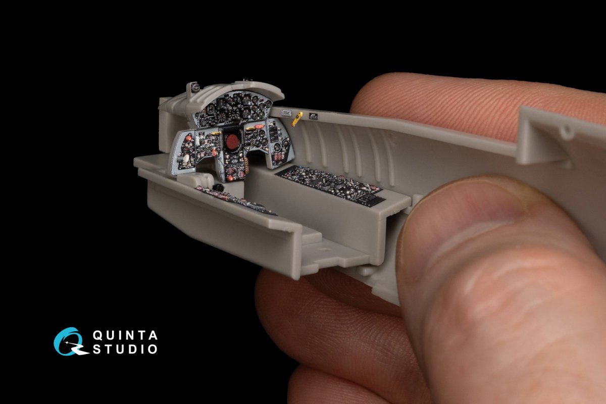 Quinta Studio QD48150 F-104S 3D-Printed &amp;amp; coloured Interior on decal paper (Hasegawa) 1/48 – Bild 4
