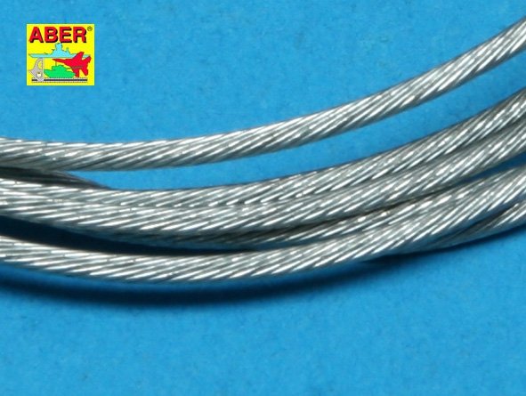 Aber TCS12 Stainless Steel Towing Cables 1,2mm, 1m long – Bild 3