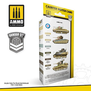 AMMO of Mig Jimenez 7181 CAUNTER BRITISH CAMO SET 6x17ml – imagen 2
