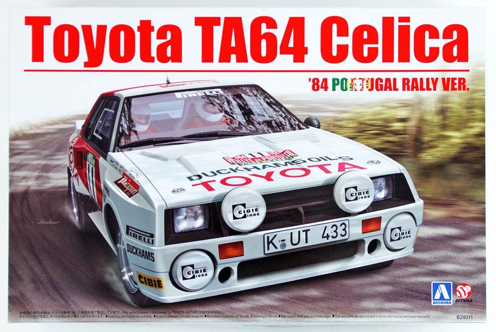 Beemax 24011 Toyota TA64 Celica '84 PORTUGAL RALLY VERSION 1/24