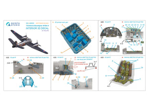 Quinta Studio QD+48555 Bristol Beaufighter NF.Mk.VI 3D-Printed &amp;amp; coloured Interior on decal paper (Tamiya) (with 3D-printed resin parts) 1/48 – imagen 2