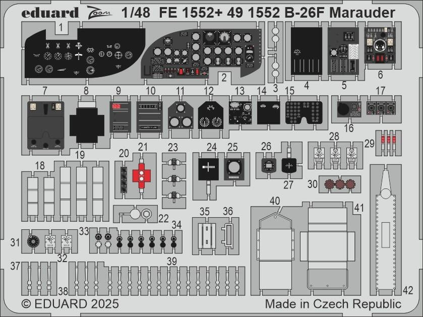 Eduard FE1552 B-26F Marauder ICM 1/48