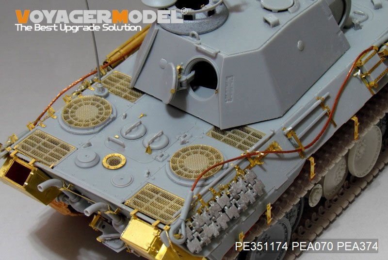 Voyager Model PE351174 WWII German Panther A early ver. Basic（For MENG TS-046）1/35 – immagine 3