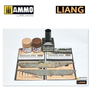 Pochoirs pour aérographe Liang 0002 : effets de coulures et de mouillé – image 2