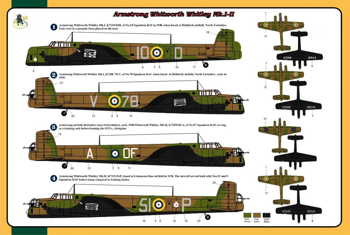 Fly 72004 Armstrong Whitworth Whitley Mk.I-II 1/72 – image 4