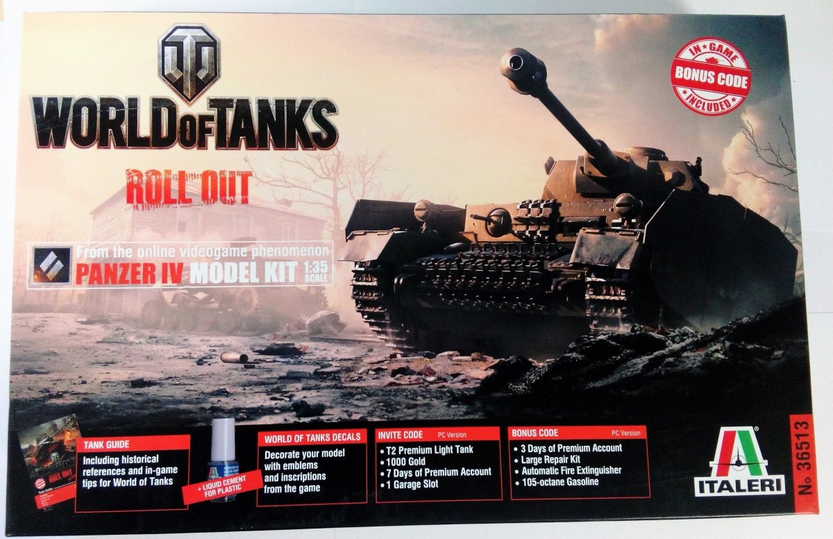 Italeri 36513 WORLD OF TANKS - PANZER IV 1/35 – imagen 2