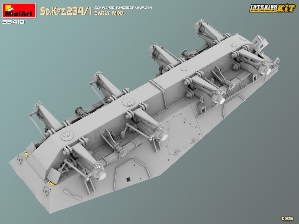 MiniArt 35410 Sd.Kfz.234/1 Schwerer Panzerspahwagen. EARLY MOD. INTERIOR KIT 1/35 – Bild 10