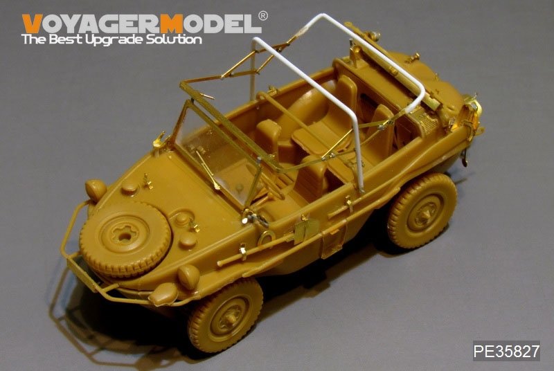 Maquette Voyager PE35827 Schwimmwagan allemand Type 166 de la Seconde Guerre mondiale (pour HERO 35001) 1/35 – image 3