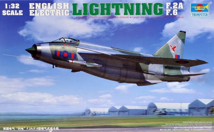 Trumpeter 02281 English Electric (BAC) Lightning F.2A/F.6 1/32