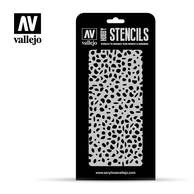 Vallejo ST-CAM002 Luftwaffe WWII Spots Camo Stencil 1/32
