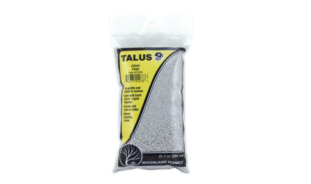 Woodland Scenics WC1278 Fine Gray Talus - kruszywo skalne drobne szare – Bild 2