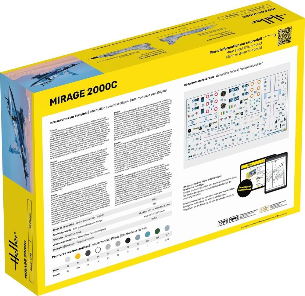 Heller 56426 Starter Kit - Mirage 2000C 1/48 – imagen 2