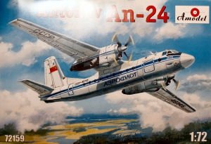 A-Model 72159 Antonov AN-24 Soviet Civil Plane (Aeroflot) 1/72