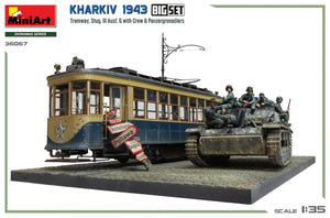 Miniart 36067 Kharkiv 1943: Tram &amp;amp; Stug. III Ausf. G w/Crew. BIG SET 1/35 – Bild 2