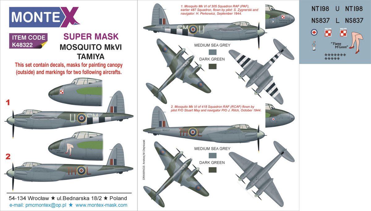 Montex K48322 MOSQUITO VI 1/48