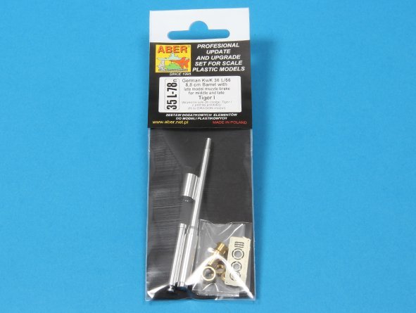 Aber 35L-078n 88mm KwK36/L56 barrel for German Tank Tiger I, Ausf. E - with late muzzle brake 1/35 – image 6