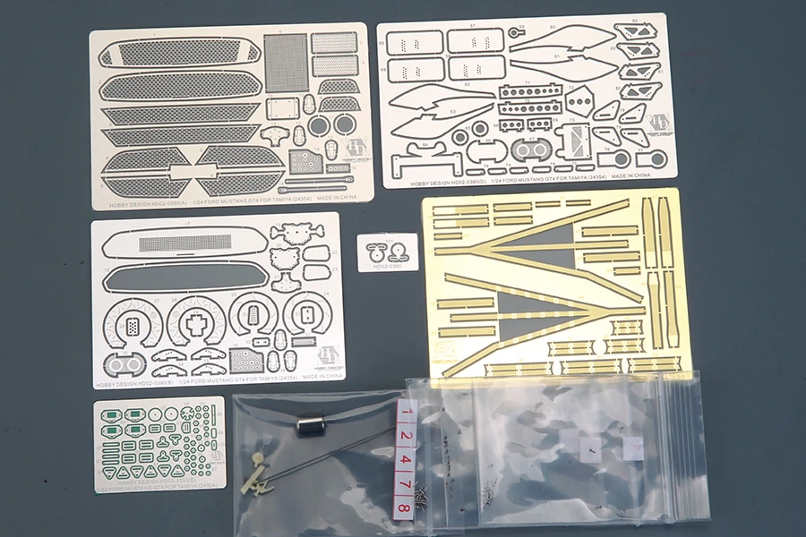 Hobby Design HD02-0390 Ford Mustang GT4 - Detail-up Set for Tamiya 24354 1/24 – Bild 2