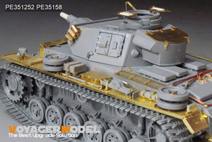 Voyager Model PE351252 WWII German Pz.KPfw.III Ausf.N early version upgrade set basic For TAKOM 8011 1/35 – imagen 8