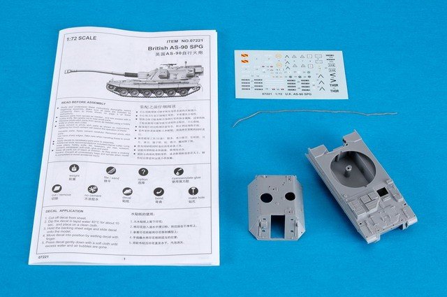 Trumpeter 07221 U. K. AS-90 SPG 1/72 – imagen 2