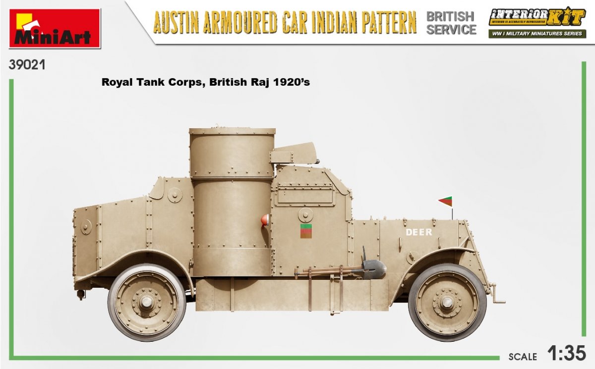 Miniart 39021 Voiture blindée Austin, modèle indien. Service britannique. Maquette intérieure 1/35 – image 16