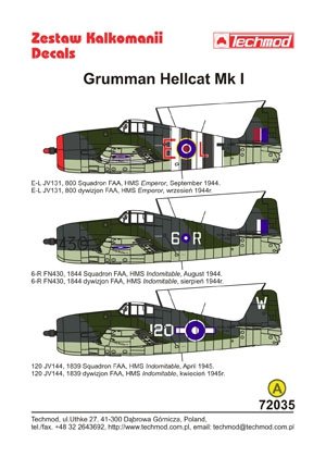 Techmod 72035 - Grumman Hellcat I 1/72 – imagen 2
