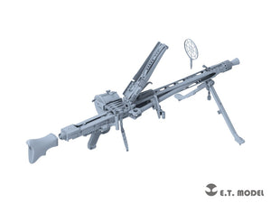 E.T. Model P06-001 WWII German Mg42 Machine Gun &amp;amp; Ammo Box (3D Printed) 1/6 – immagine 4