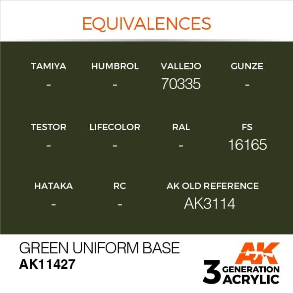 AK Interactive AK11427 Green Uniform Base 17ml – zdjęcie 3