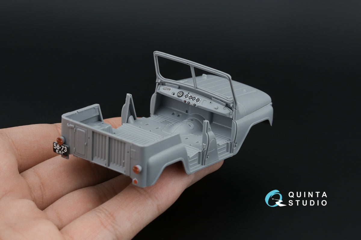 Quinta Studio QD43003 UAZ-469 3D-Printed &amp;amp; coloured Interior on decal paper (Zvezda) 1/43 – imagen 11