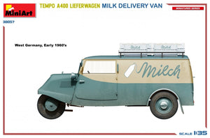 MiniArt 38057 TEMPO A400 LIEFERWAGEN. MILK DELIVERY VAN 1/35 – immagine 7