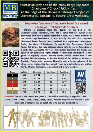 Master Box 24057 Beastorian (any one of the many beast like races) Champion – “Chuck” AKA Nifrath 1/24 – Bild 3