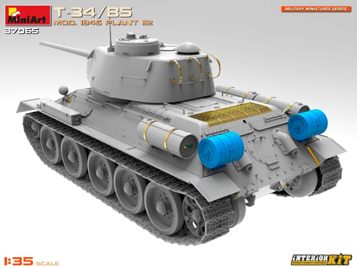 MiniArt 37065 T-34/85 MOD. 1945. PLANT 112. INTERIOR KIT 1/35 – imagen 6