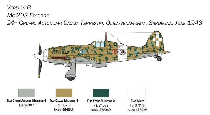 Italeri 1439 MC.202 Folgore 1/72 – zdjęcie 4