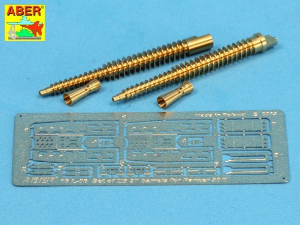 Aber 16L-06 Jeu de deux canons ZB 37 ​​pour Panzer 38(t) 1/16