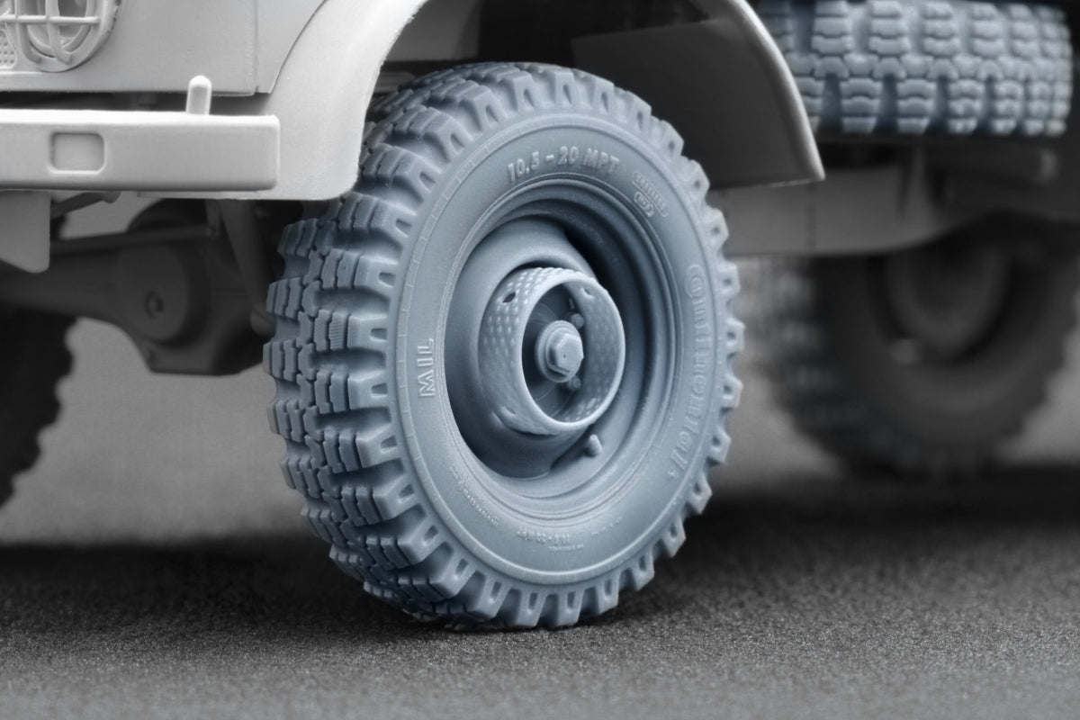 ScaleX WM 35022 Unimog 404 10.5-20 MPT Ordinary wheel set (for AK-Interactive, ICM, Revell) 1/35