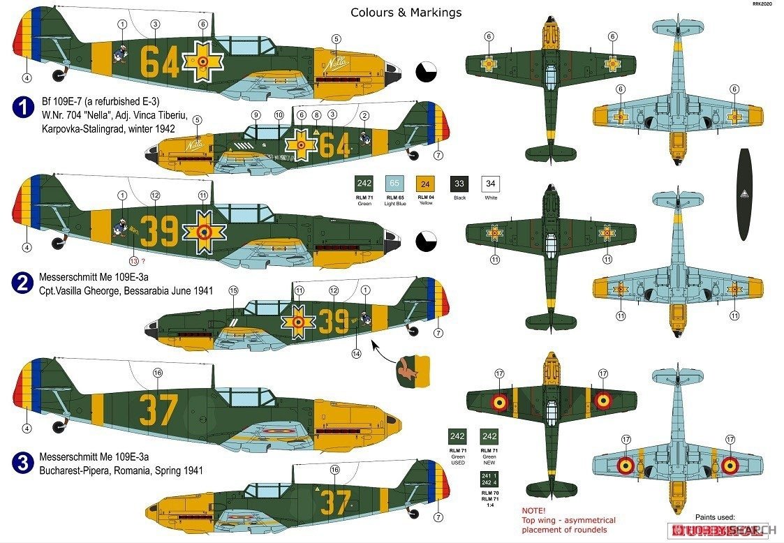 AZ Model AZ7671 Messerschmitt Bf.109E-3a Emil in Romanian service 1/72 – immagine 2