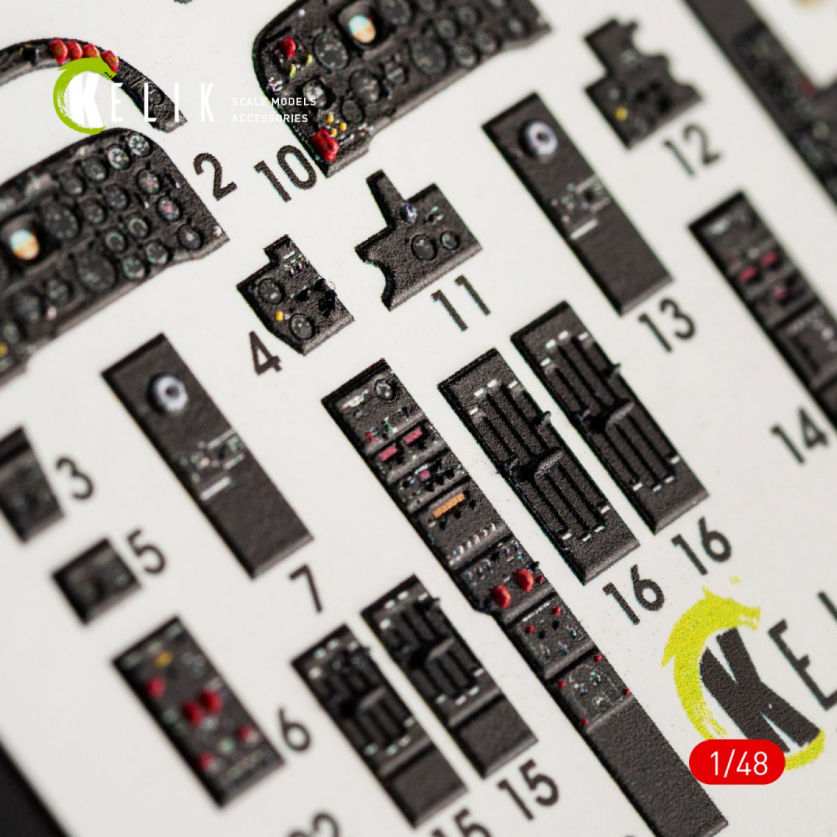 KELIK K48055 IA-58 PUCARA INTERIOR 3D DECALS FOR KINETIC KIT 1/48 – imagen 6