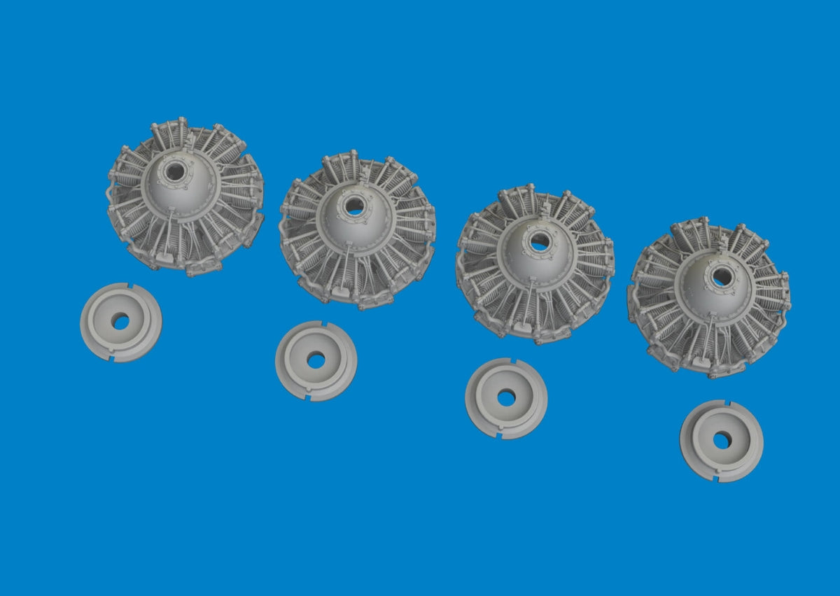 Eduard 6481111 B-24D engines PRINT HOBBY BOSS 1/48 – imagen 3