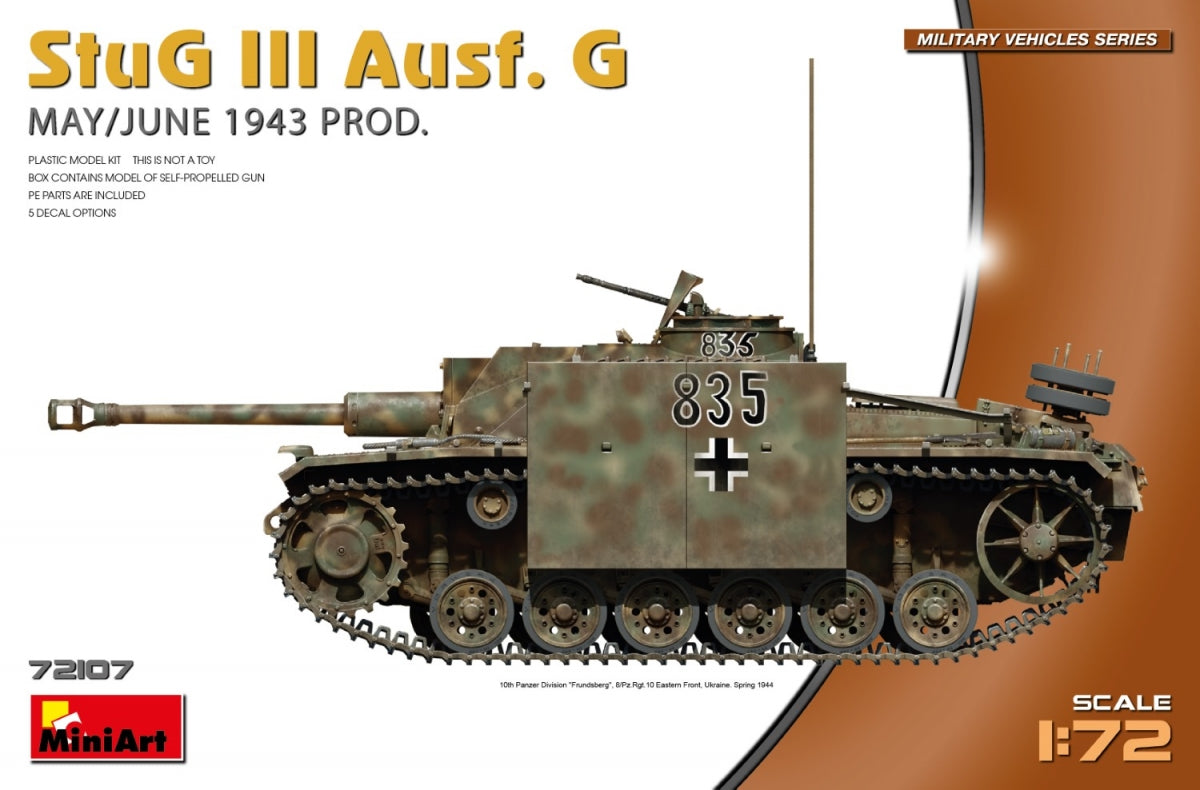 MiniArt 72107 StuG III Ausf. G MAY/JUNE 1943 PRODUCTION 1/72