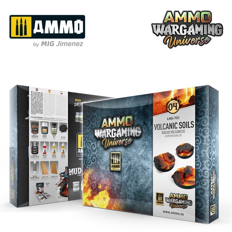 AMMO of Mig Jimenez 7923 AMMO WARGAMING UNIVERSE 04 - Volcanic Soils – zdjęcie 3