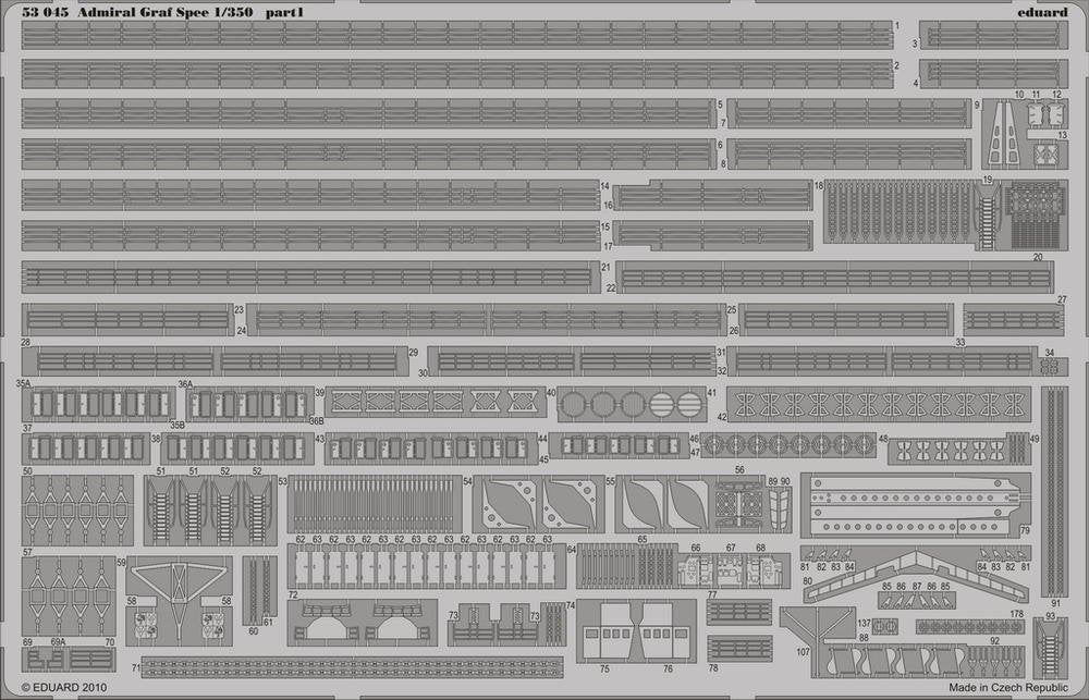 Eduard 53045 Admiral Graf Spee 1/350 TRUMPETER – imagen 2