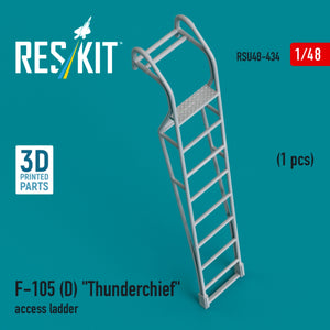 RESKIT RSU48-0434 F-105D &amp;quot;Thunderchief&amp;quot; access ladder (1 pcs) (3D Printed) 1/48 – zdjęcie 2