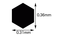 Hasegawa PA23 Modeling Mesh Hexagon-Medium – zdjęcie 3