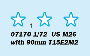 Trumpeter 07170 US M26 with 90mm T15E2M2 1/72 – imagen 7