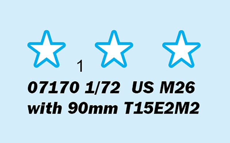 Trumpeter 07170 US M26 with 90mm T15E2M2 1/72 – imagen 7