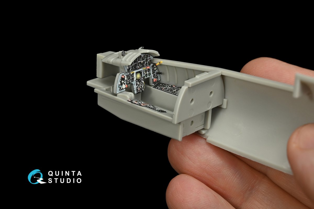 Quinta Studio QD48147 F-104A/C 3D-Printed &amp;amp; coloured Interior on decal paper (for Hasegawa kit) 1/48 – immagine 3