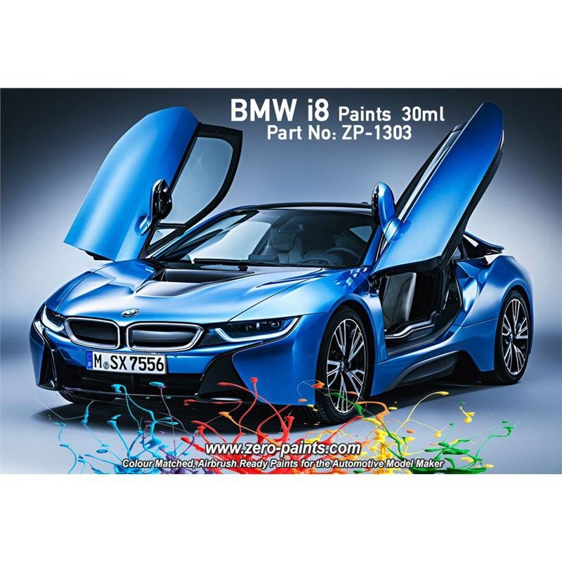 Zero Paints ZP-1303-IR-SIL Ionic Silver with highlight BMW i blue 30ml – imagen 2