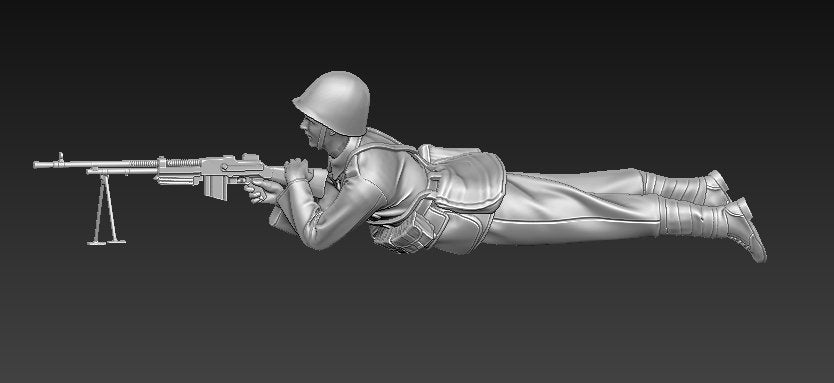 Glowel Miniatures 35909 Polish Infantry Lying (2 Figures, 3D Printed) 1/35 – immagine 6