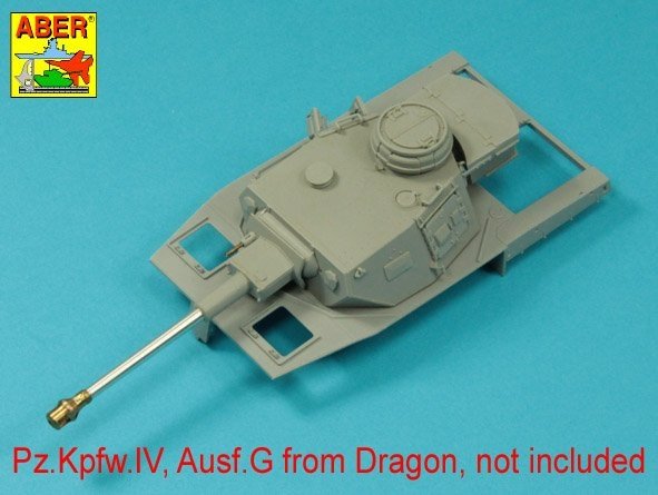 Aber 35L-068N Lufa 75mm KwK40L/43 z wczesnym hamulcem wylotowym do niemieckich czołgów Panzer IV Ausf.G 1/35 – imagen 4