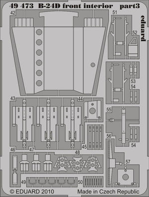 Eduard 49473 B-24D front interior 1/48 Revell Academy – image 2